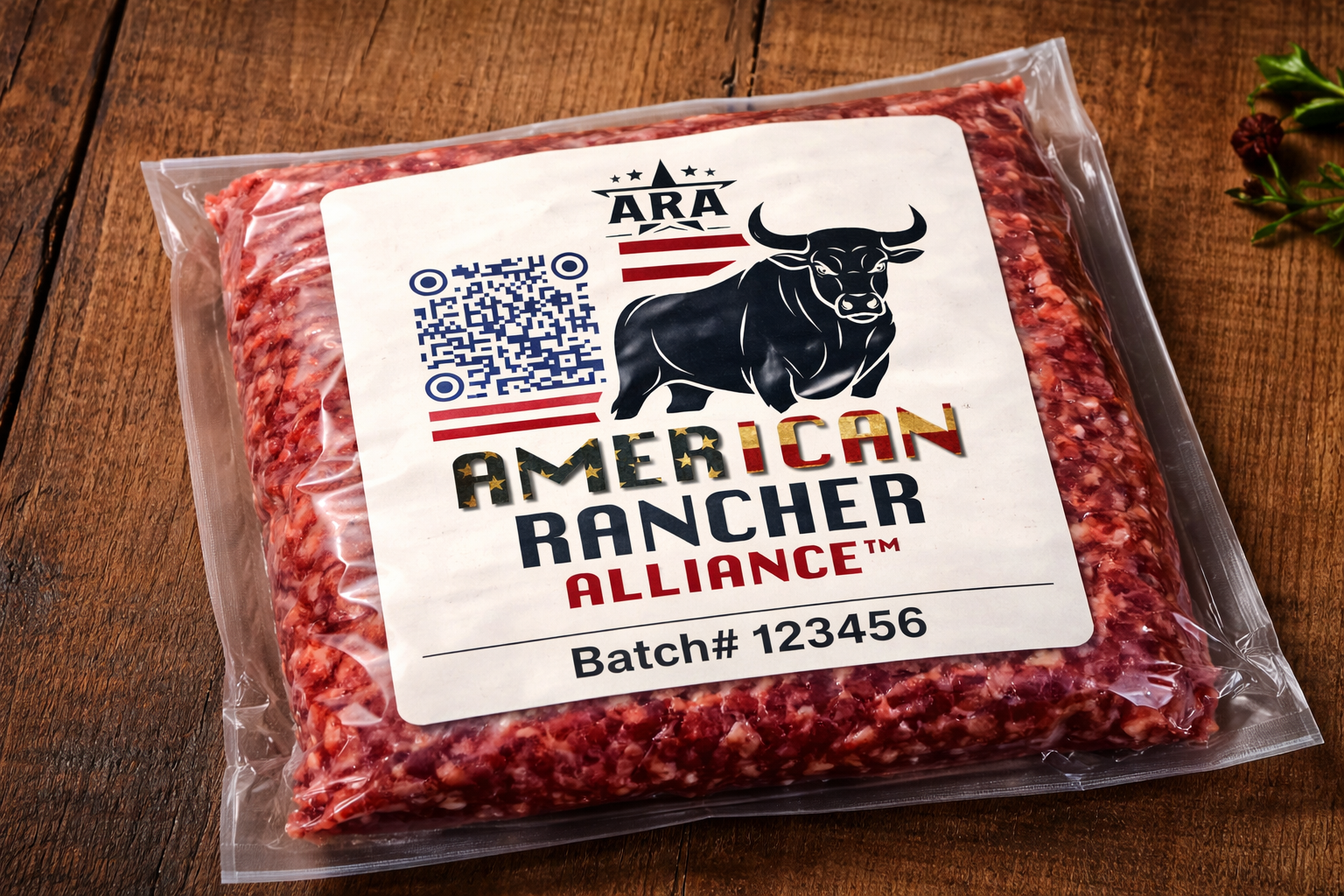 packaged hamburger meat from ara